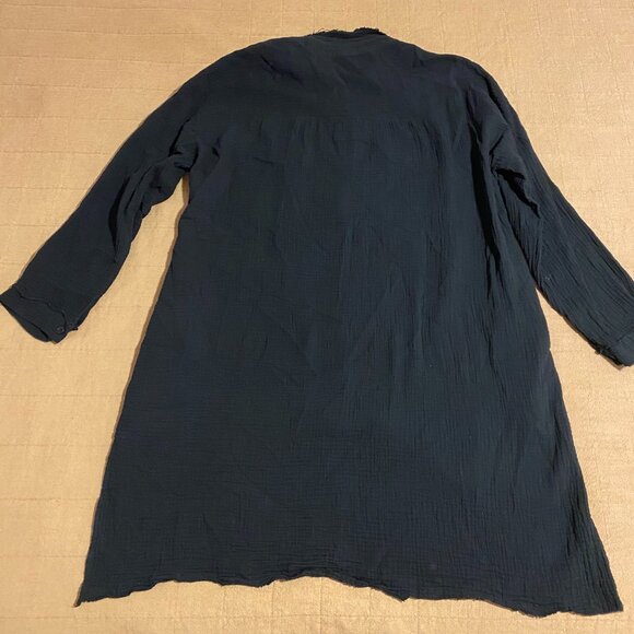 Lala Made Me Do It Oversized Button Up in Black S/M - Picture 3 of 6